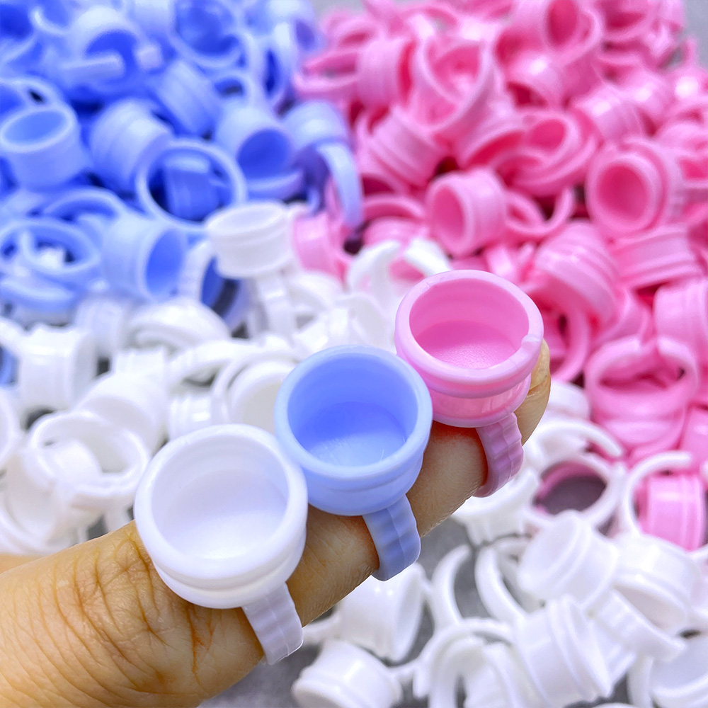 Eyelash Extension Jakarta - 100Pcs Glue Rings For Lashes Grafting