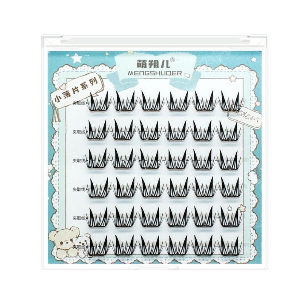 Fashion Fluffy No-Glue False E - Eyelash Extension For Men 评论和价格