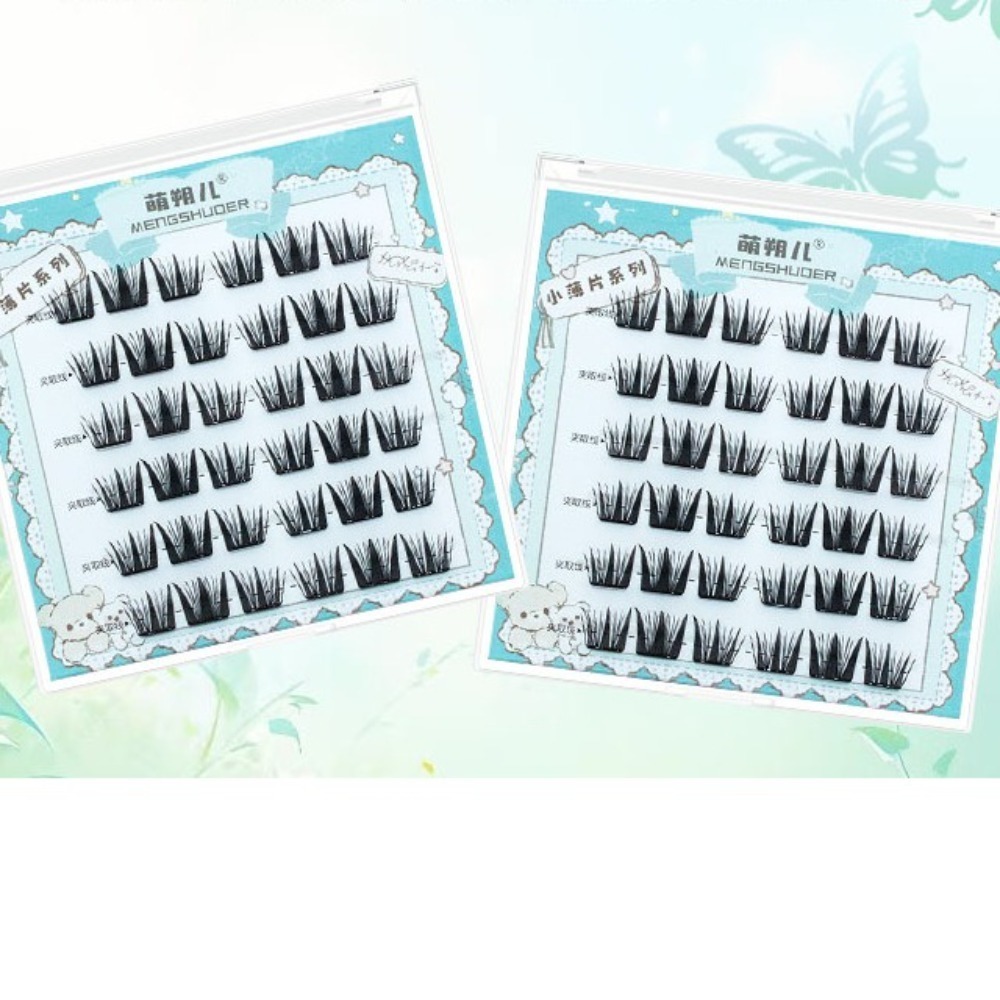 Fashion Fluffy No-Glue False E - Eyelash Extension For Men 评论和价格
