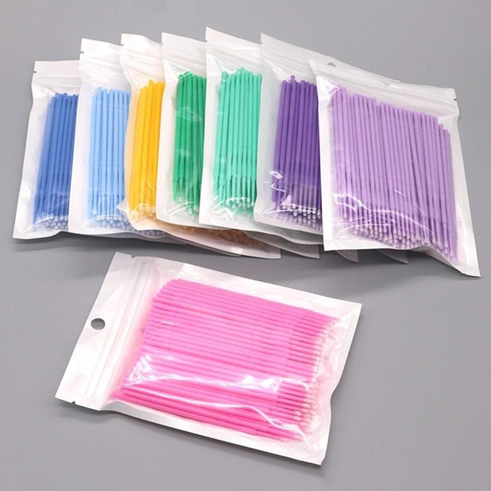 100pcs/lot Micro Brushes Make  - Eyelash Extension Jakarta 评论和价格