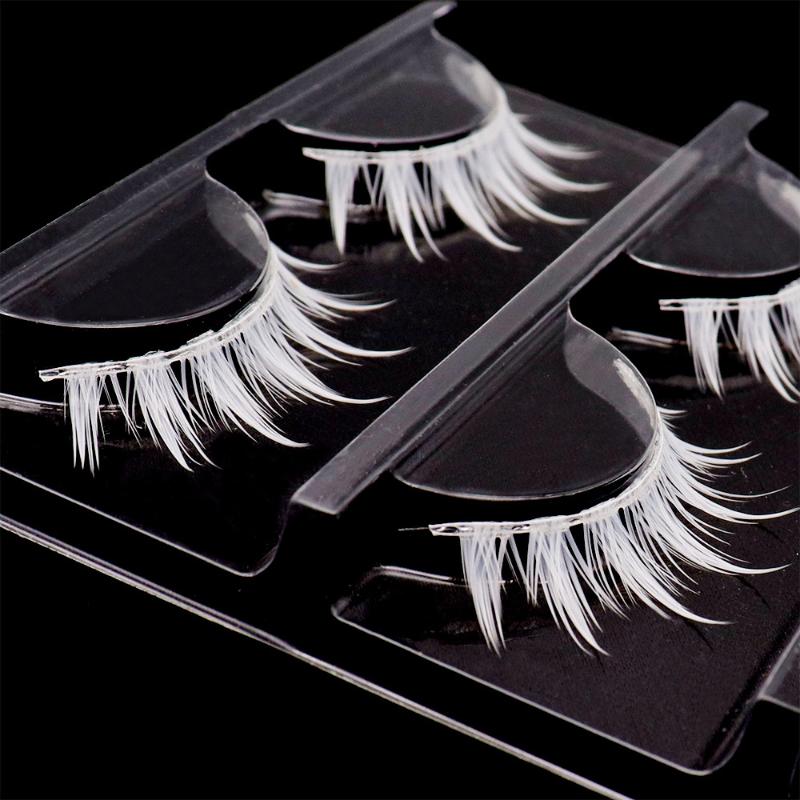 3 Pairs Cosplay White Eyelashe - Eyelash Extension Natural Look 评论和价格