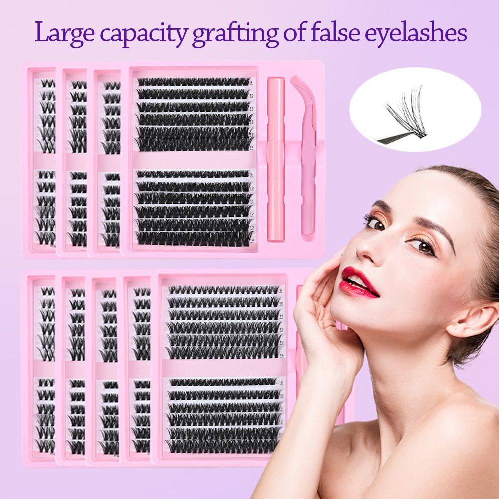 12 Rows Natural Look False Eye - Eyelash Extension Natural Look 评论和价格