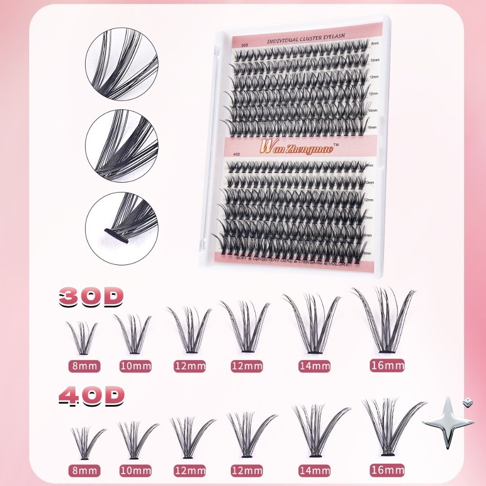 8-16mm Length False Eyelashes  - Eyelash Extension Natural Look 评论和价格