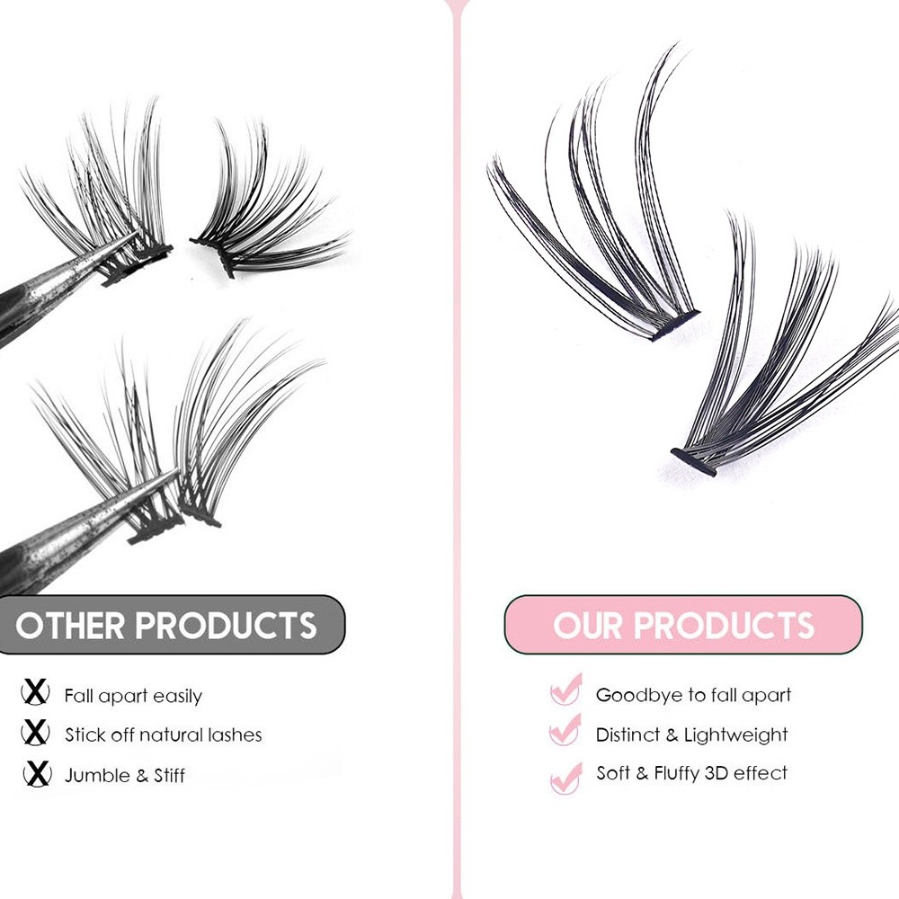 8-16mm Length False Eyelashes  - Eyelash Extension Natural Look 评论和价格