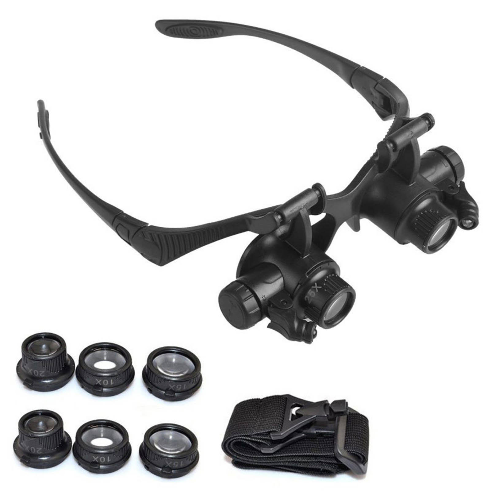 LED Light Eye Magnifying Glass - Eyelash Extension With Glasses 评论和价格