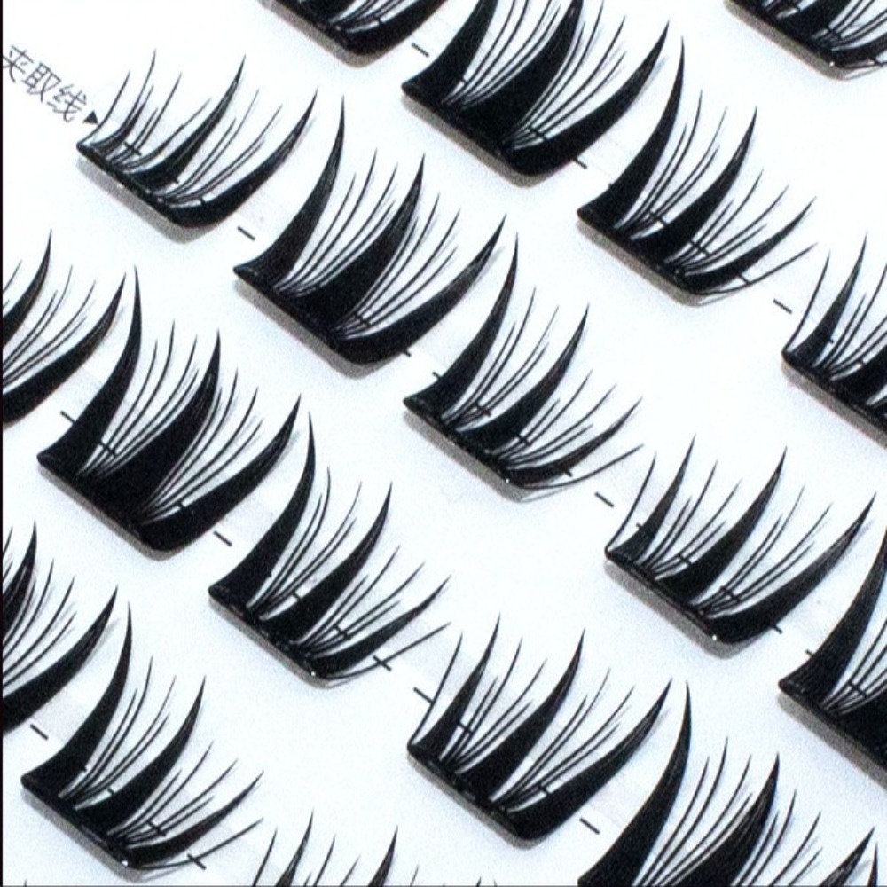 Fashion Fluffy No-Glue False E - Eyelash Extension For Men 评论和价格