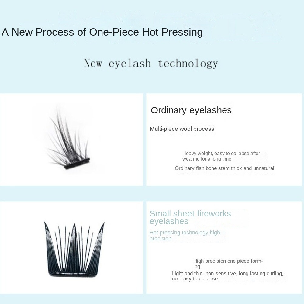 Fashion Fluffy No-Glue False E - Eyelash Extension For Men 评论和价格